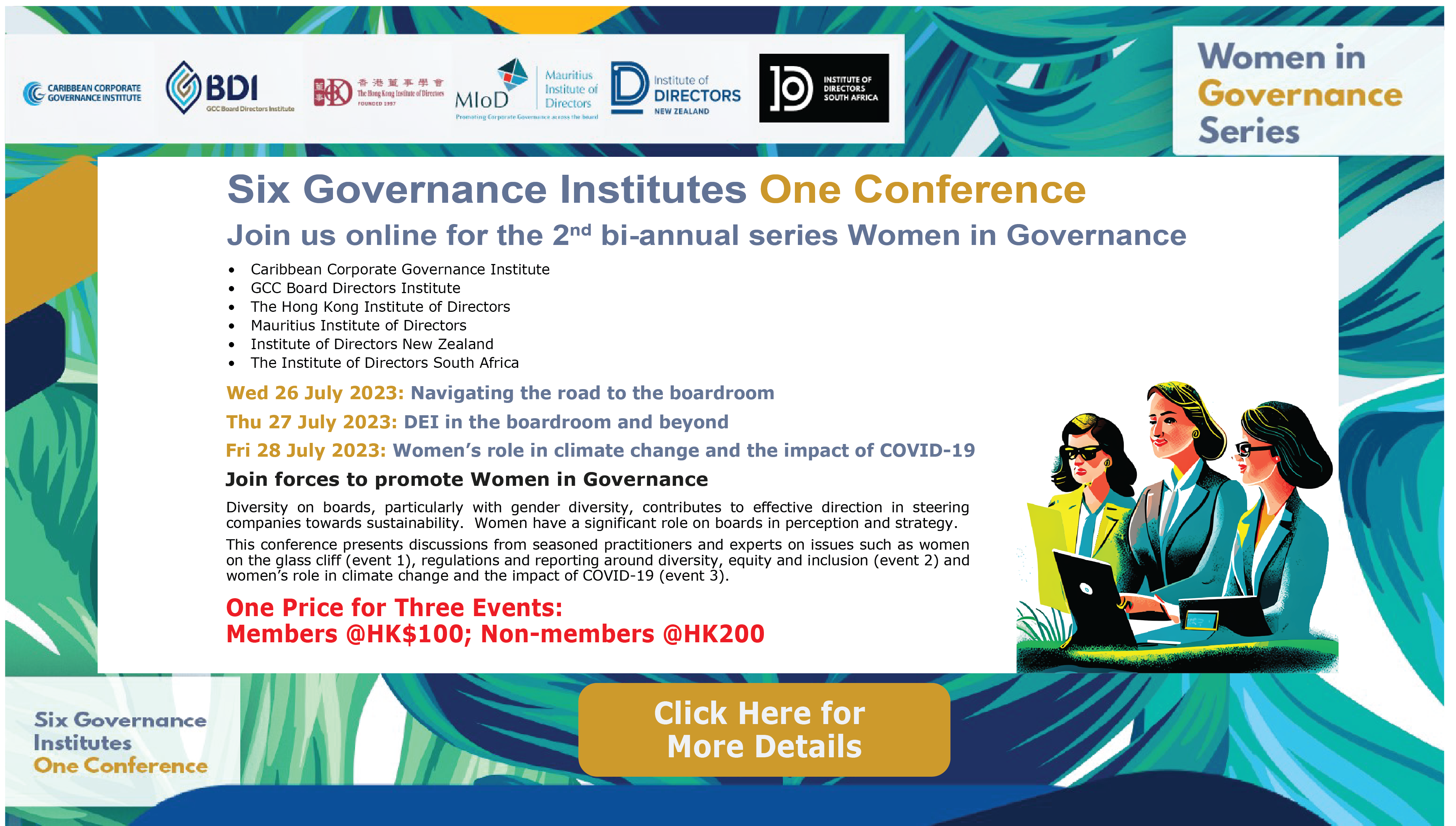 Six Governance Institutes One Conference: Women in Governance