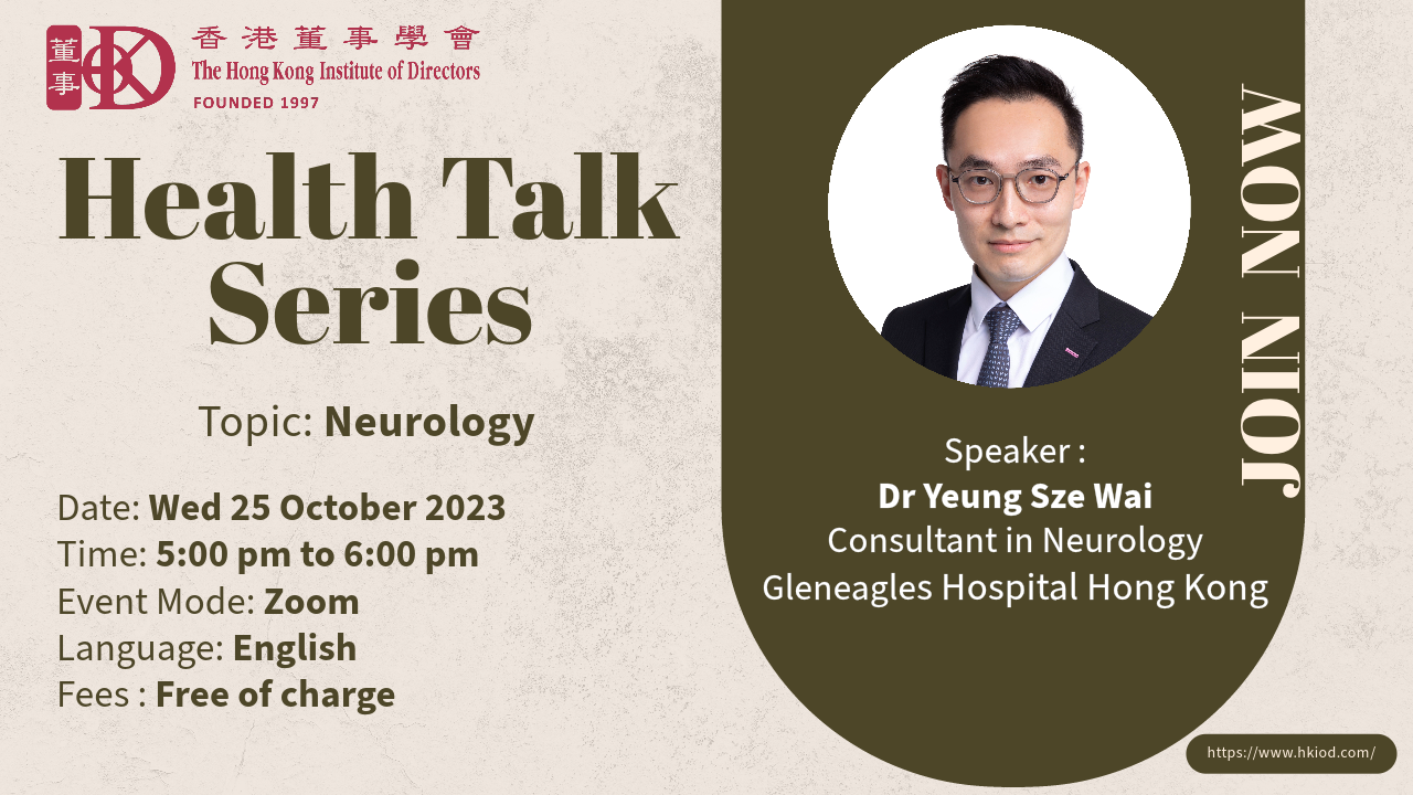Connected to Share Health Talk Series by Dr Yeung Sze Wai